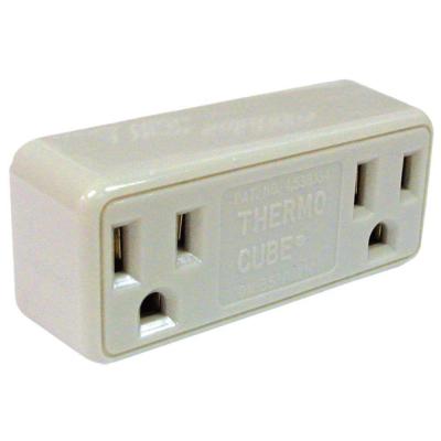 Freezebuster FB3/TC3 Thermocube Ivory In-Line Limiting Plug-In Freeze Protection Thermostat